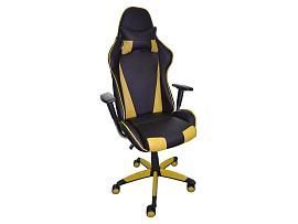 Кресло Формула к/з черно-желтый